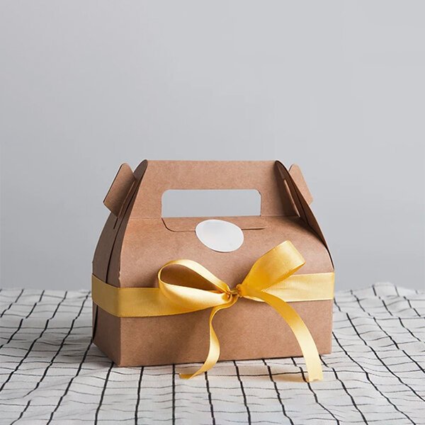 kraft gable boxes with logo